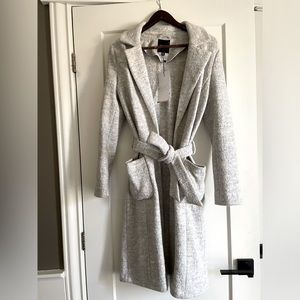 Dynamite Women’s Belted Grey Coat Size S - New
